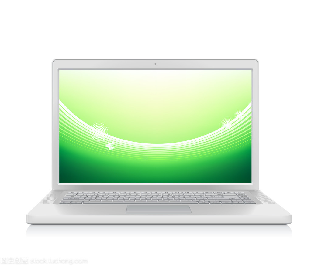 笔记本电脑与抽象壁纸 数字时代的视觉共振